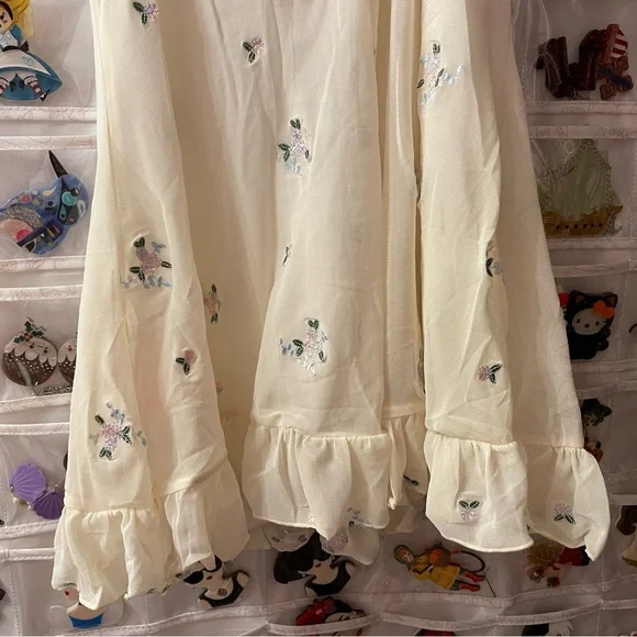 PRICE FIRM 🎀 	SUGAR THRILLZ
WILDFLOWER FABLES MINI DRESS - IVORY - Picture 5 of 7